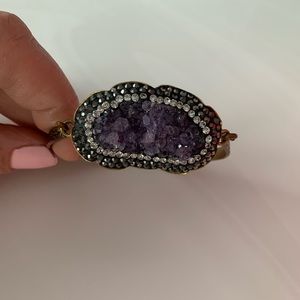 Amethyst cuff